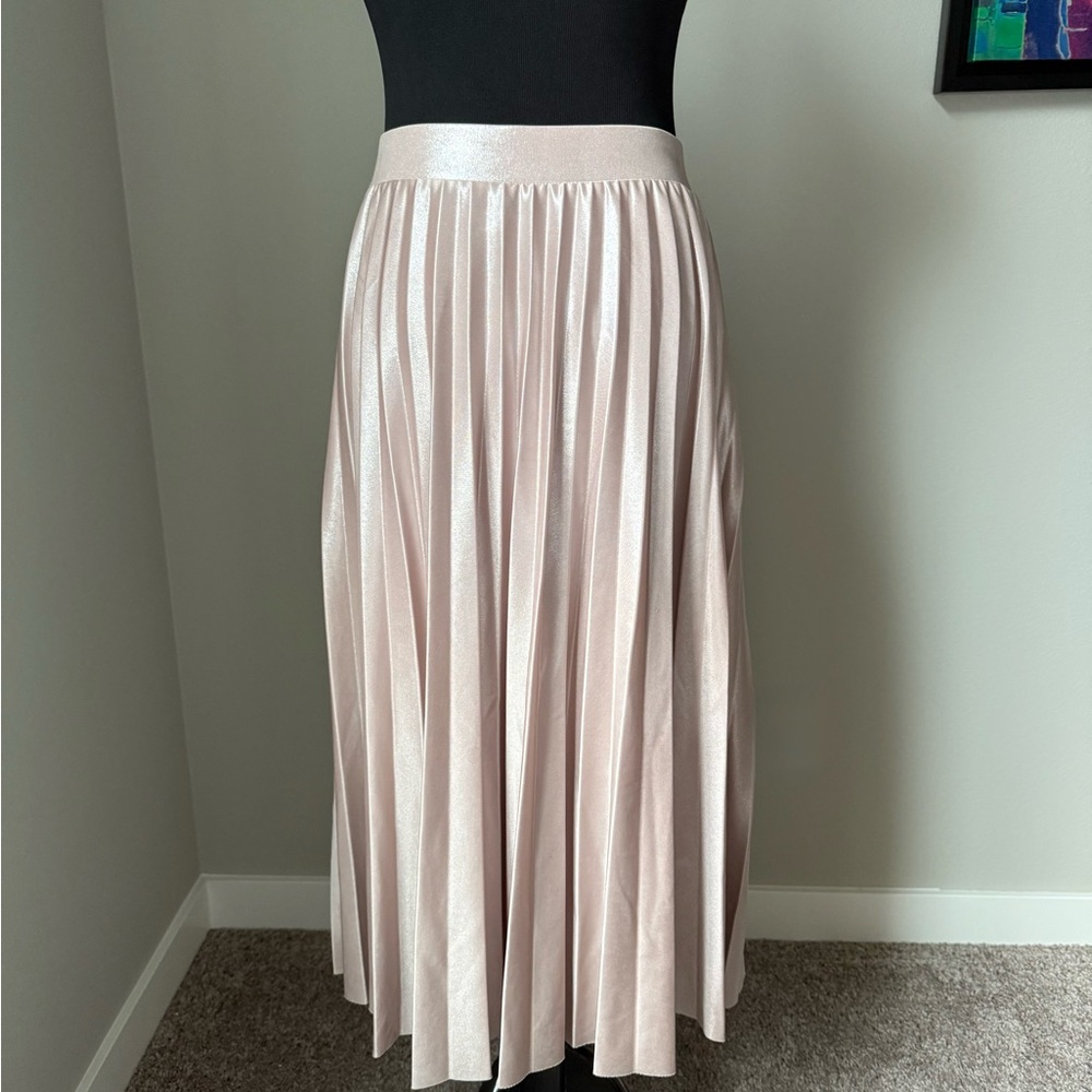 Rachel Roy Shimmering Cream Skirt